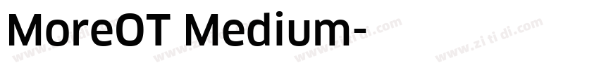 MoreOT Medium字体转换